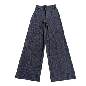 3/$20 ❤️ H&M Black Lurex Glitter Wide Leg Pants US XS